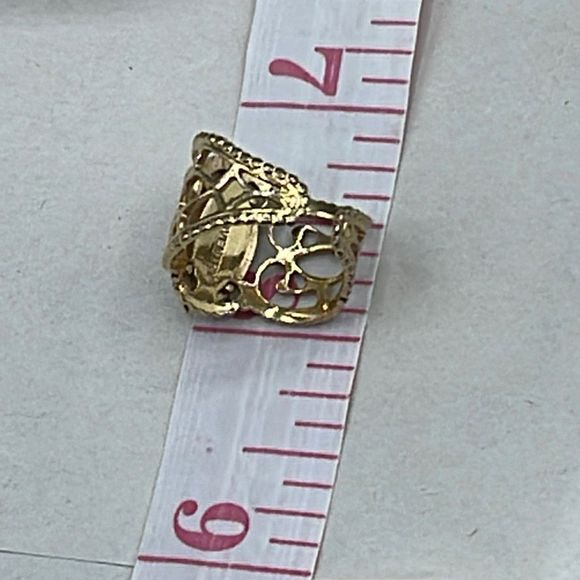 Vintage 1970’s80’s Sarah Coventry white and gold colored ring - Picture 7 of 8